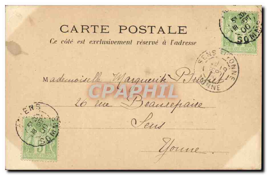 CPA Rive droite de la Seine Pont de l Alma Paris 1900 — Rückseite