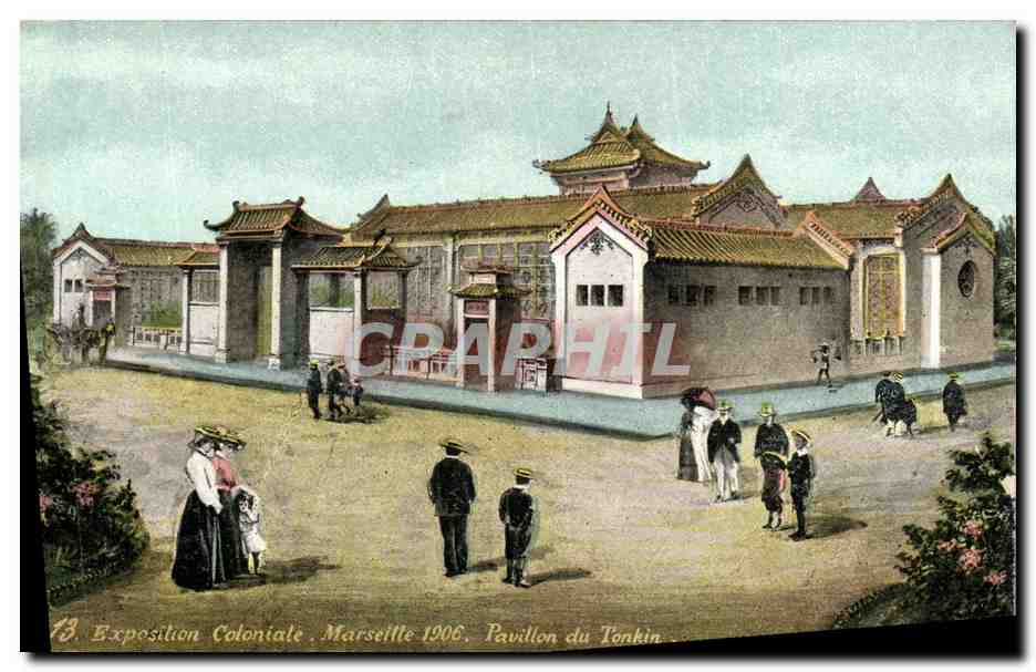 CPA Exposition Coloniale Marseille 1906 Pavillon du Tonkin
