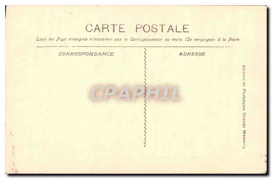 CPA Marseille Exposition Coloniale Cochinchine Maison de Repos des Notables Annamites  — Verso