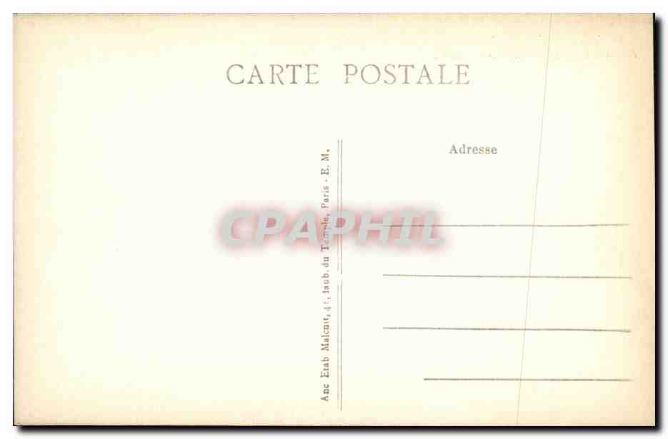 CPA Neuilly sur Seine Rue du General Lanrezac — Rückseite