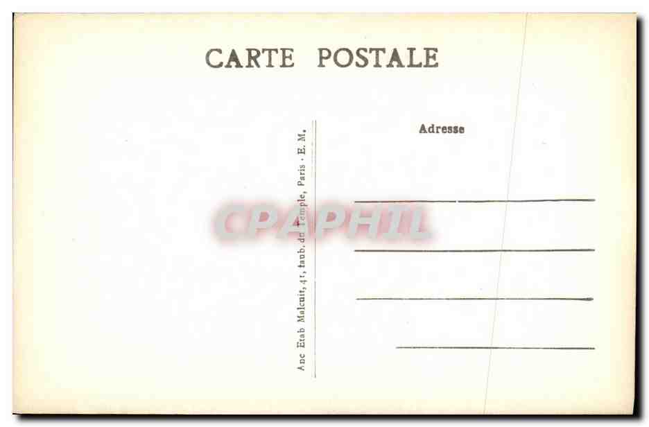 CPA Sevres Rue des Binelles Castel Henriette — Rückseite