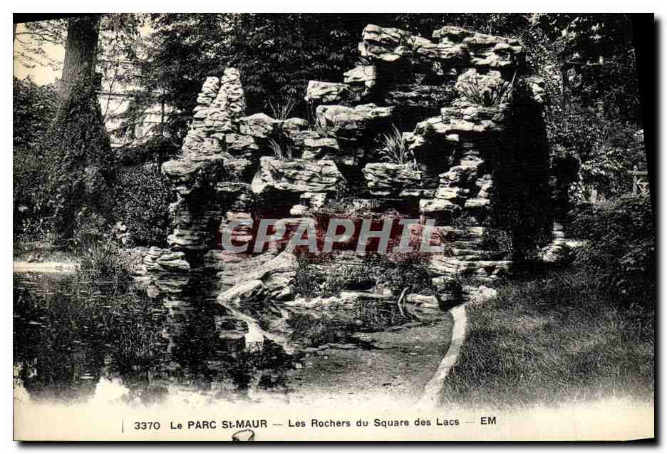 CPA Le Parc St Maur Les Rochers du Square des Lacs