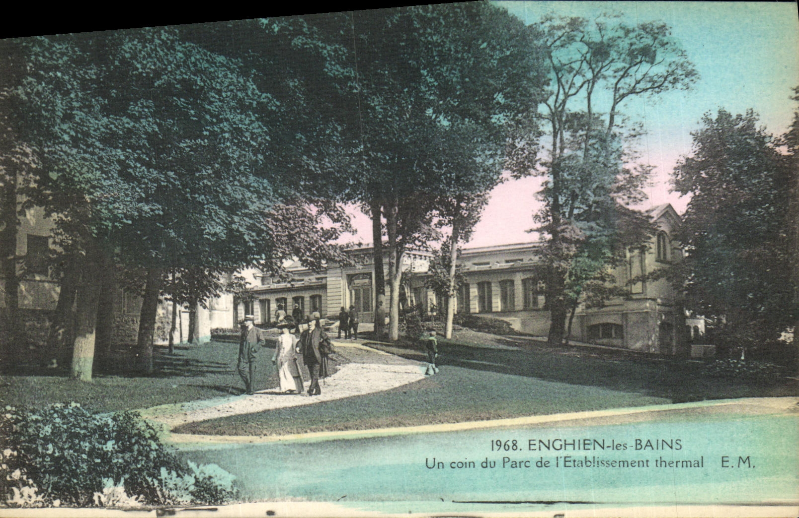 Enghien-les-Bains — Un coin du Parc de l'Établissement thermal — E.M.