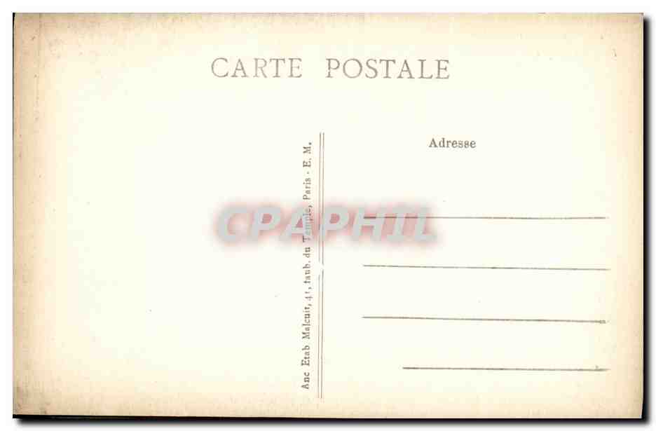 CPA Neuilly sur Seine Rue du General Lanrezac EM — Rückseite