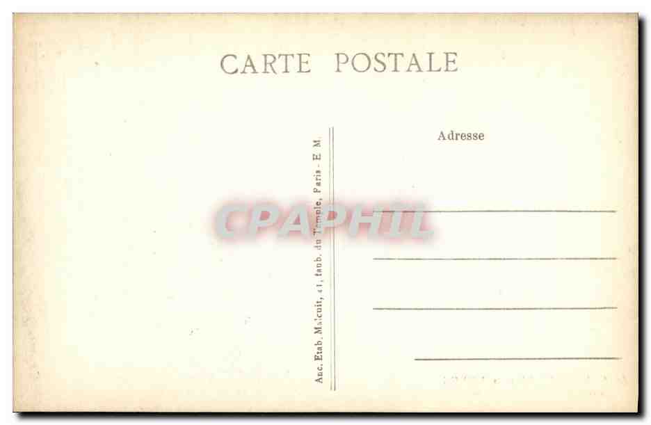 CPA Fontenay aux Roses La Fosse Bazin — Rückseite