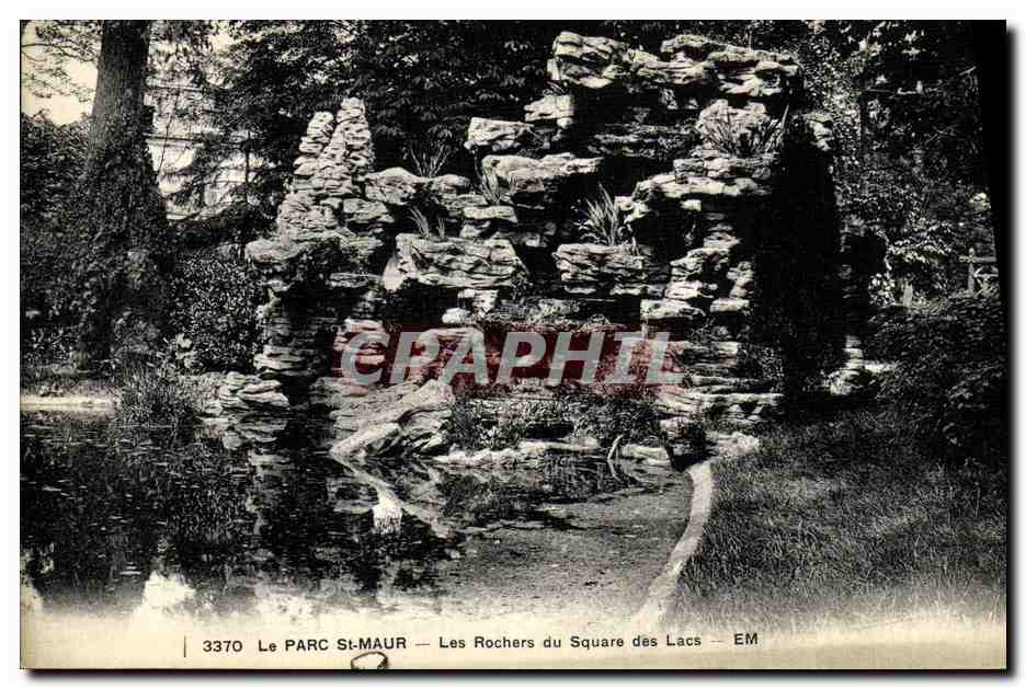 CPA Le Parc St maur Les Rochers du Square des Lacs 