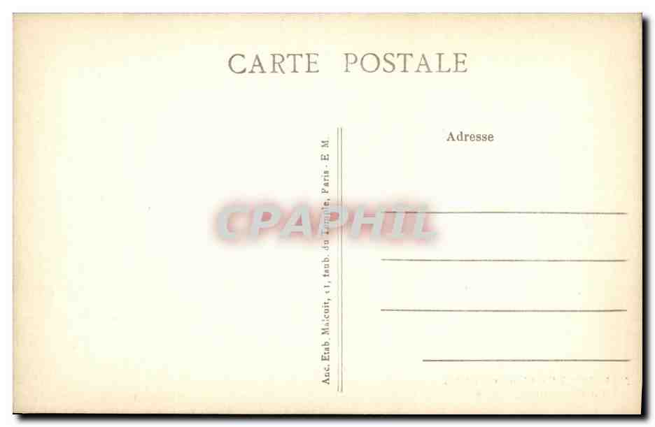 CPA Fontenay aux Roses La Fosse Bazin — Rückseite
