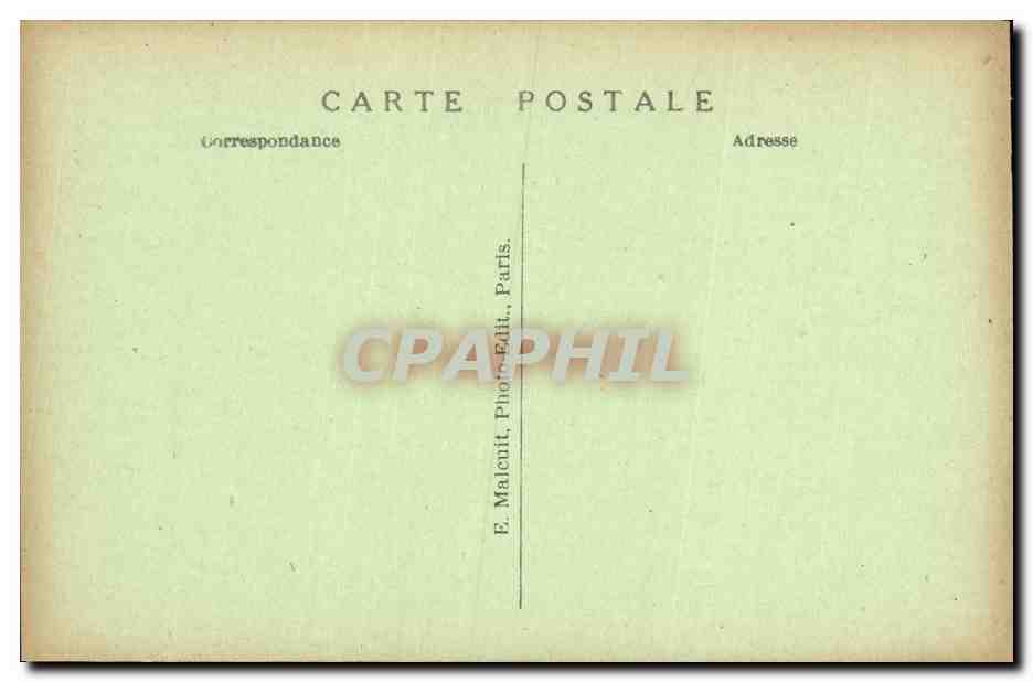 CPA Sevres La Grande Rue et la Rue Cournol — Rückseite
