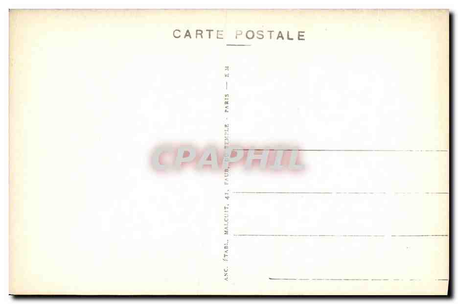 CPA Le Parc St Maur Les Rochers du Square des Lacs — Rückseite
