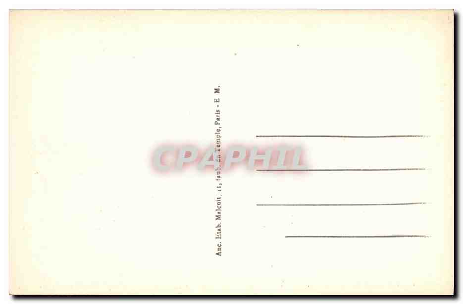 CPA Saint Cloud Coteaux Ligne du Chemin de fer Avenue de Suresnes  — Rückseite