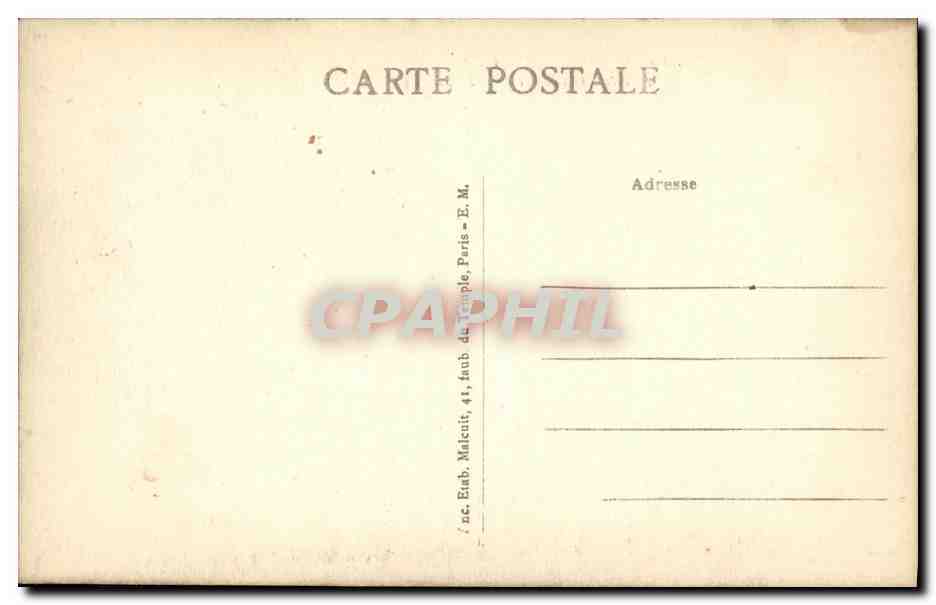 CPA Becon les Bruyeres Avenue Gallieni  — Rückseite