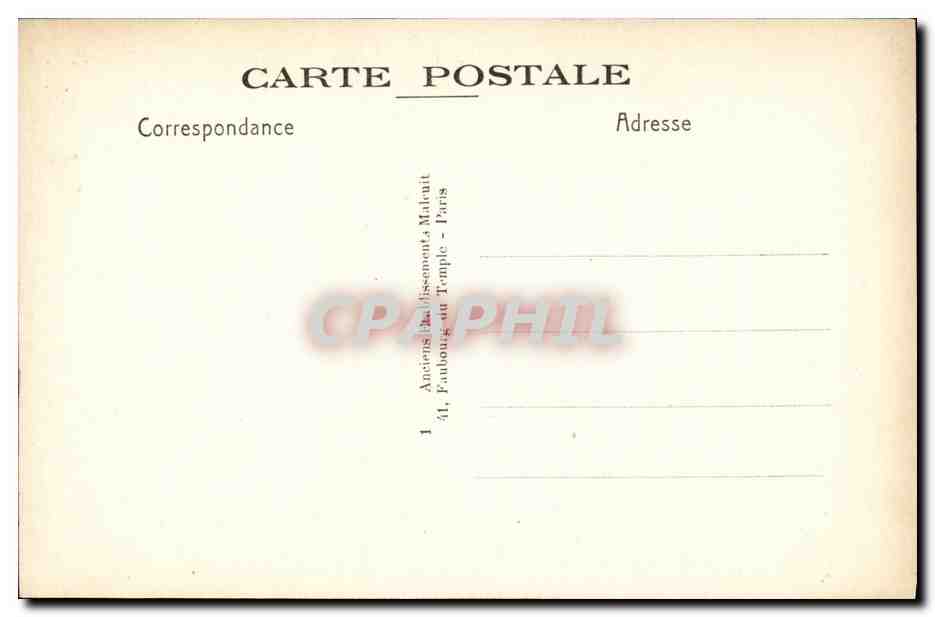 CPA Saint Ouen Avenue de la Gare  — Rückseite