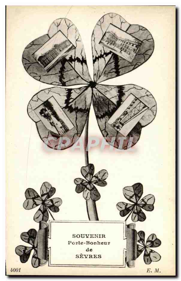 CPA Souvenir Porte Boncheur de Sevres Trefle