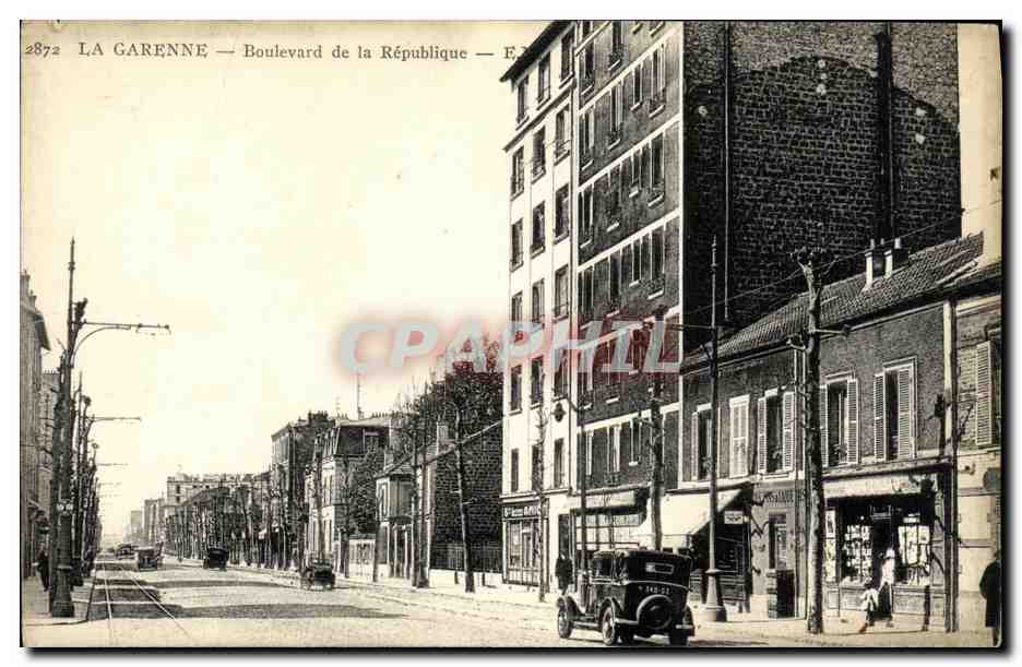 CPA La Garenne Boulevard de la Republique 