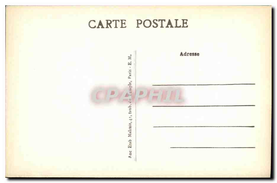 CPA Sevres Rue des Binelles Castel Henriette — Rückseite