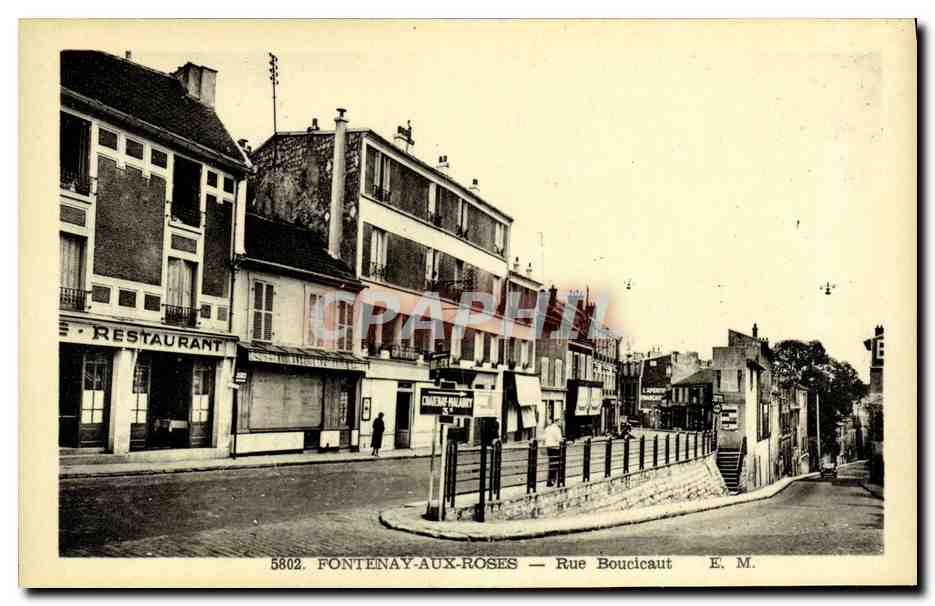CPA Fontenay aux Roses Rue Boucicaut Restaurant