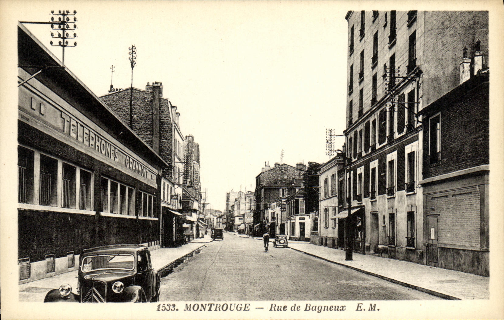 CPA Montrouge Rue de Bagneux Automobile Citroen