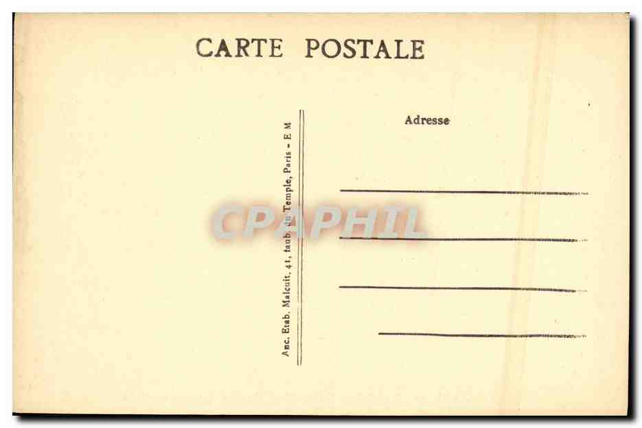 CPA Paris Metro Pelleport et rue du Surmelin — Rückseite