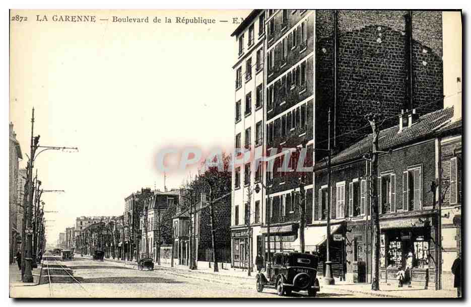 CPA La Garenne Boulevard de la Republique 