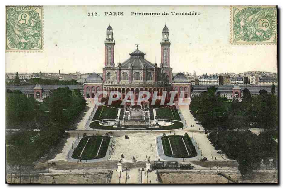 CPA Paris Panorama du Trocadero