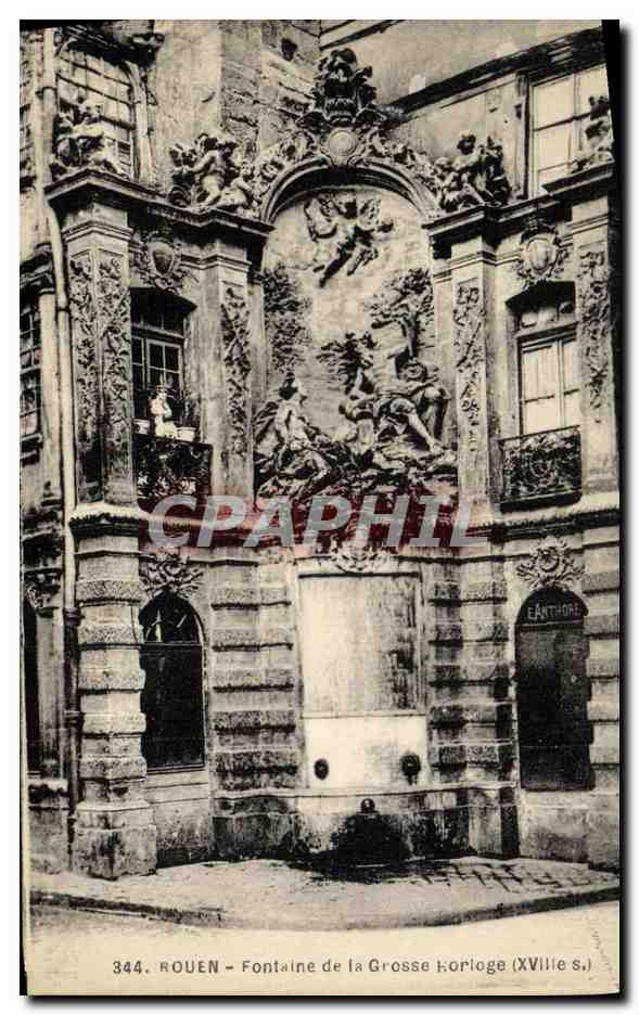 CPA Rouen Fontaine de la Grosse Rorioge 