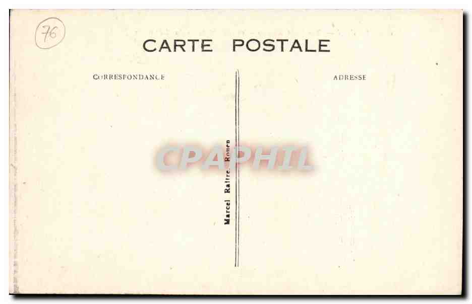 CPA Rouen Rue Saint Romain Vieilles Maisons du XV e siecle  — Verso