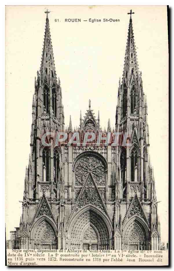 CPA Rouen Eglise St Ouen 