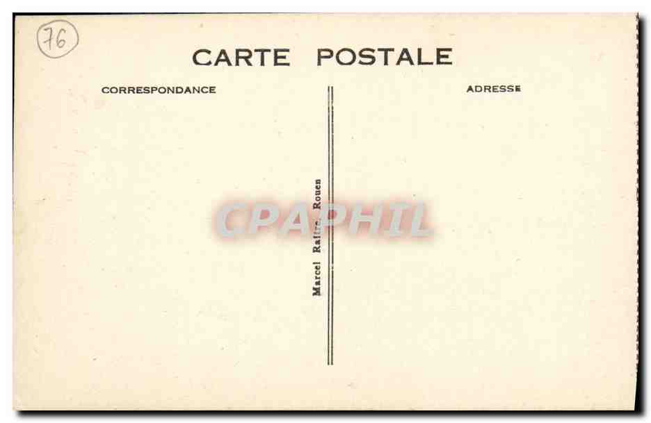 CPA De Rouen au Havre a bord du Felix Faure Bateau  — Verso