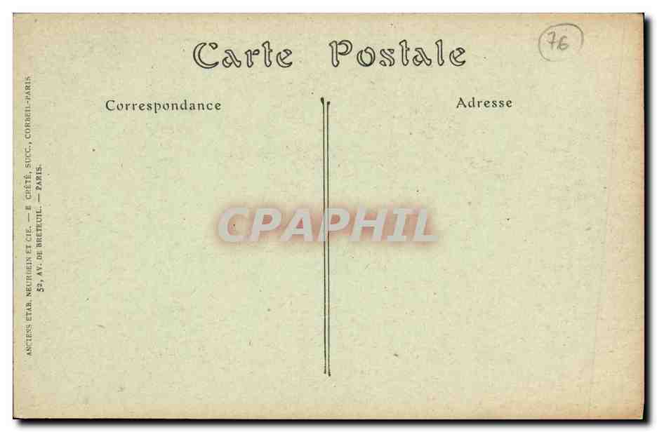 CPA Rouen L Abside de l Eglise Saint Vincent  — Verso