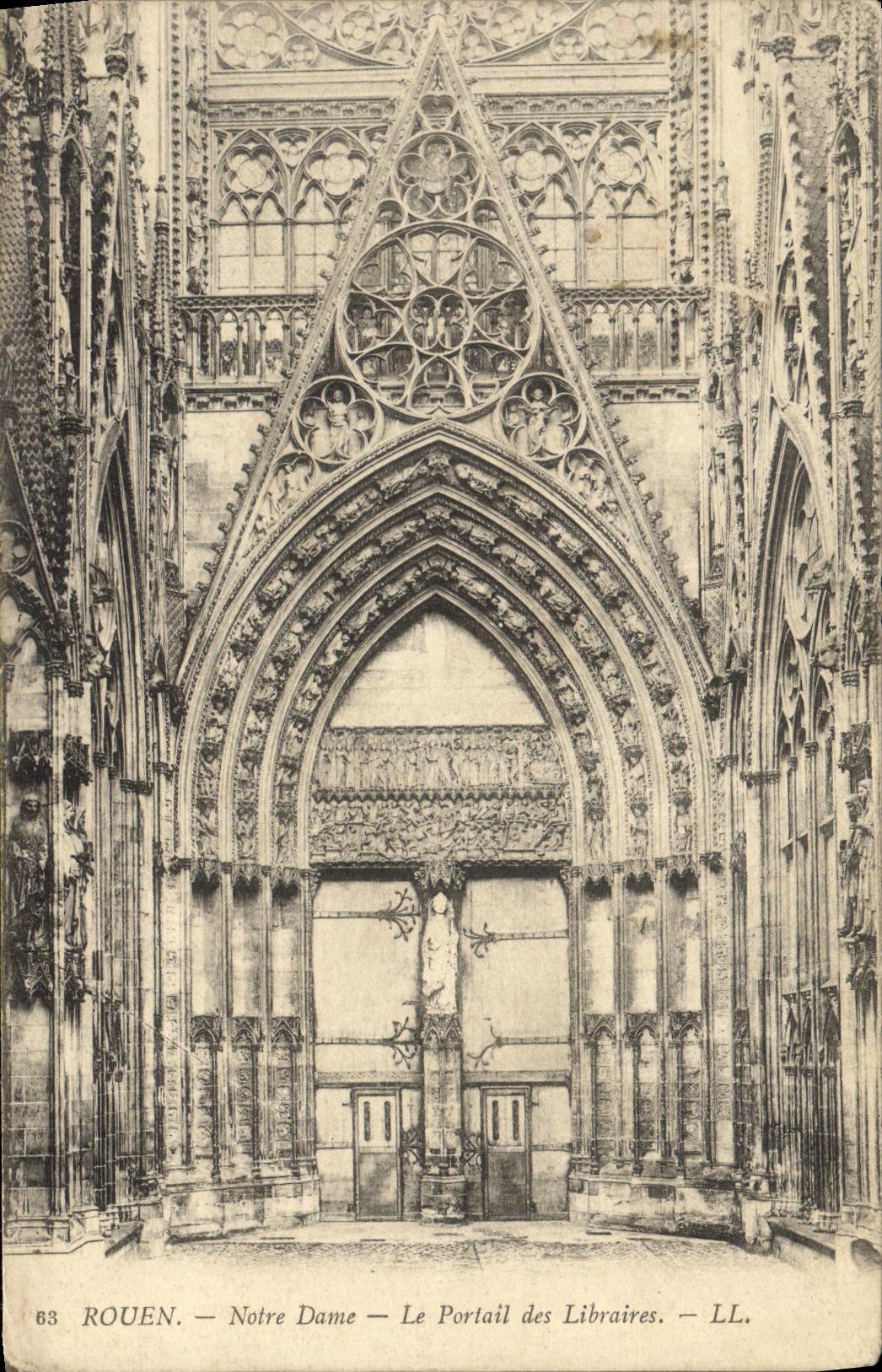 CPA Rouen Notre Dame Le Portail des Libraires 
