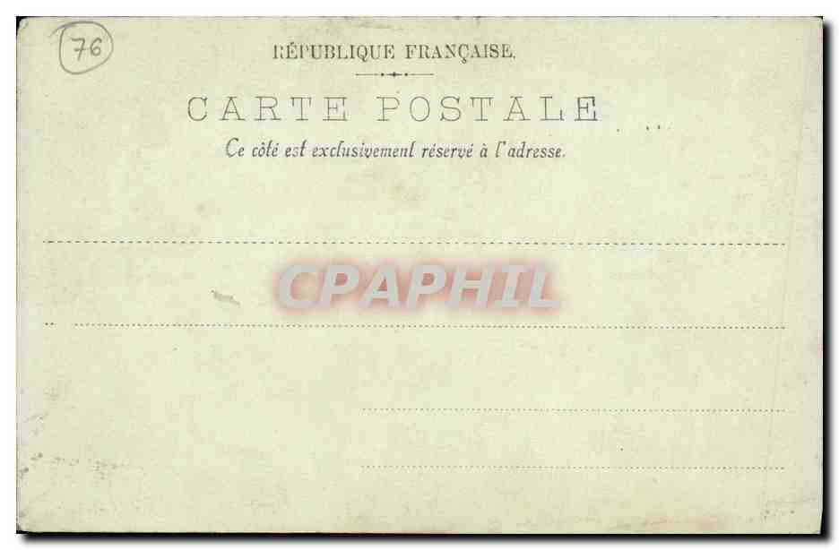 CPA Rouen Notre Dame Le Portail des Libraires  — Rückseite