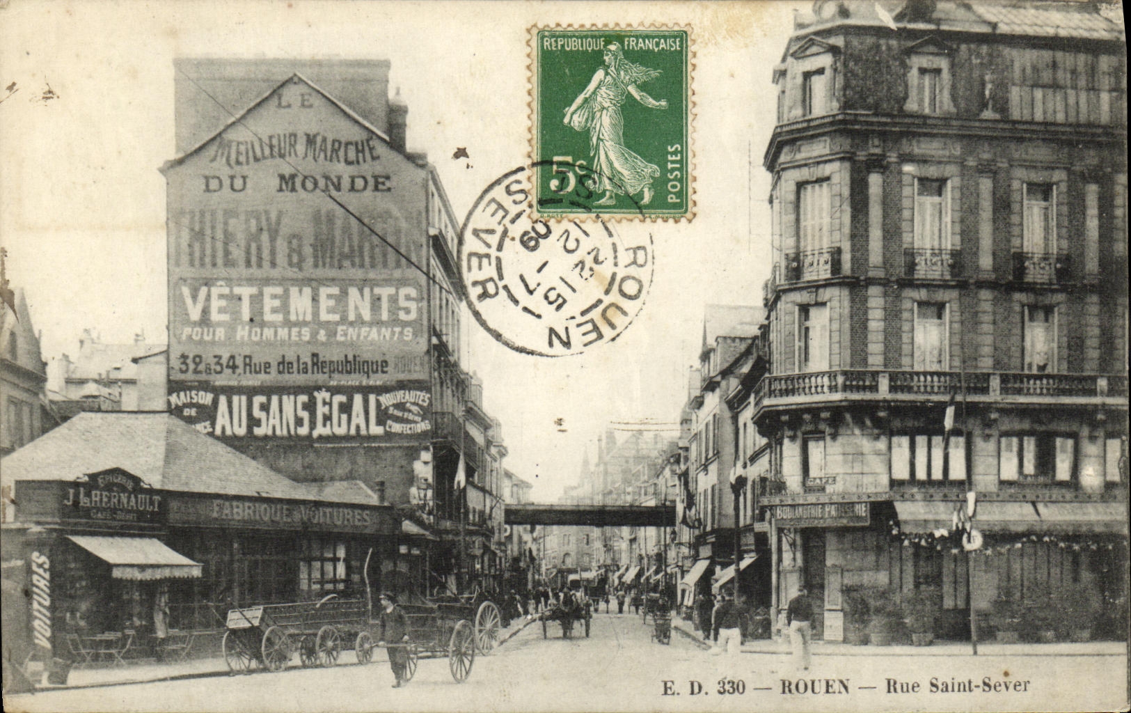 CPA Rouen Rue Saint Sever