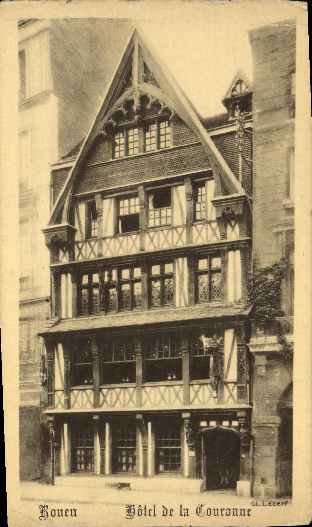CPA Rouen Hotel de la Couronne 