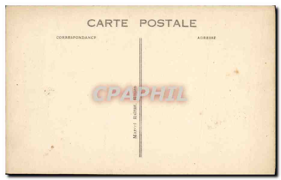 CPA Rouen Portail de l Eglise St Ouen Style ogival — Verso