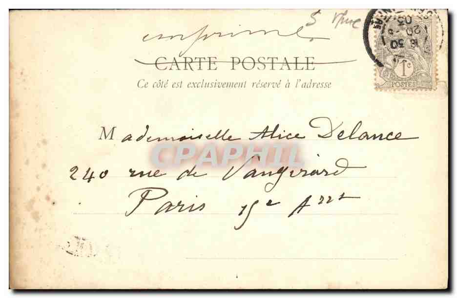 CPA Rouen Plaque Commemorative du bacher de Jeanne d Arc  — Verso