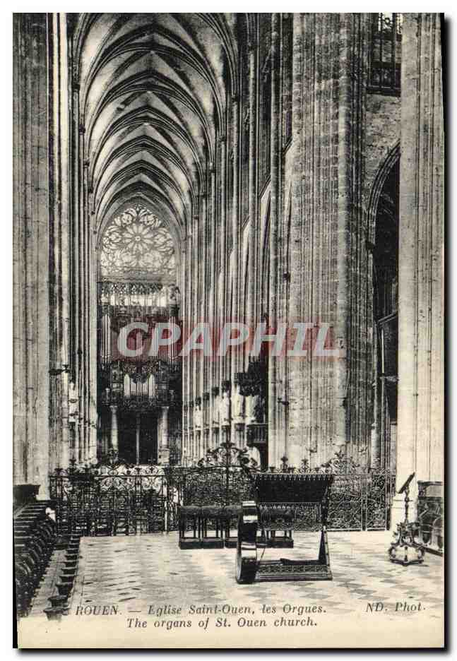 CPA Rouen Eglise Saint Ouen les Orgues 
