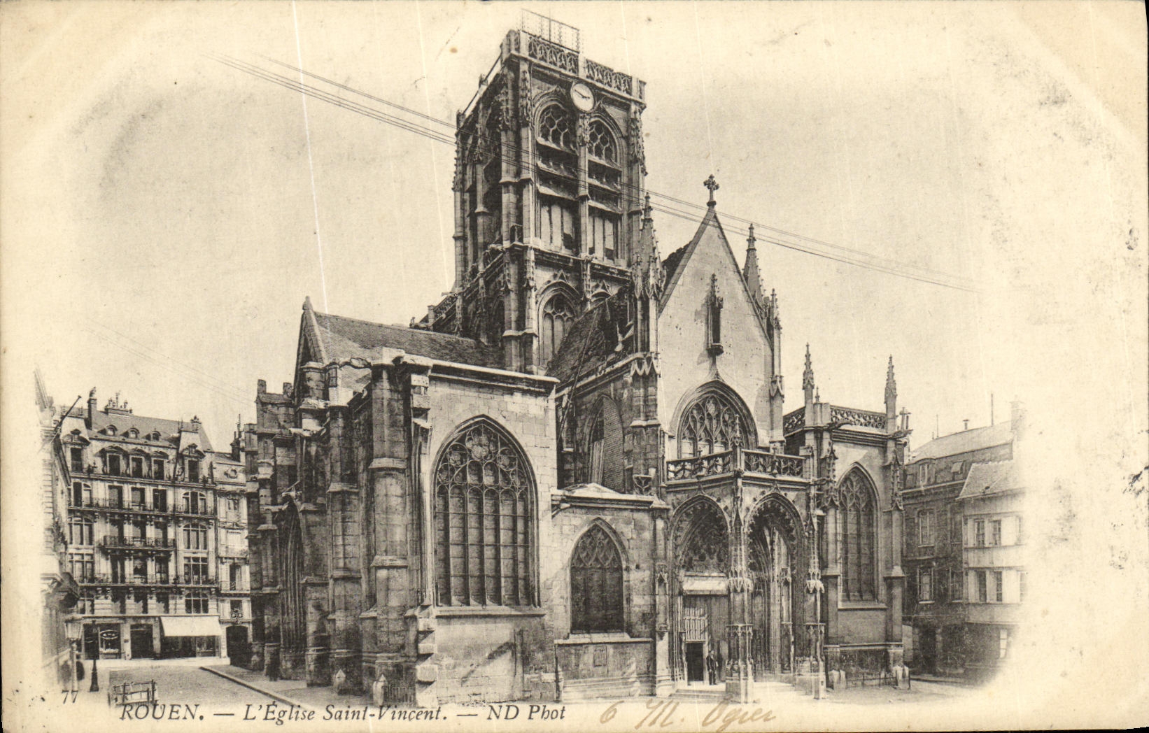 CPA Rouen L Eglise Saint Vincent