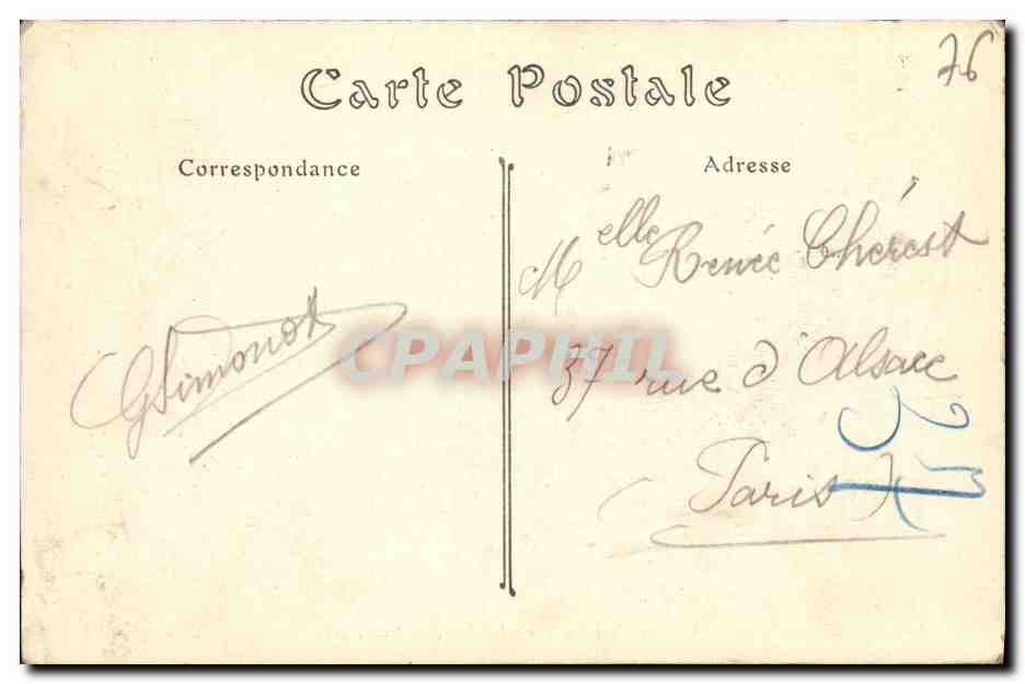 CPA Rouen Vue generale prise du Pont Transbordeur  — Verso