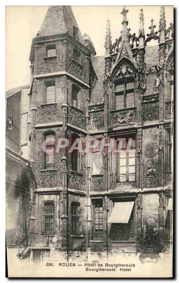CPA Rouen Hotel de Bourgtherould 