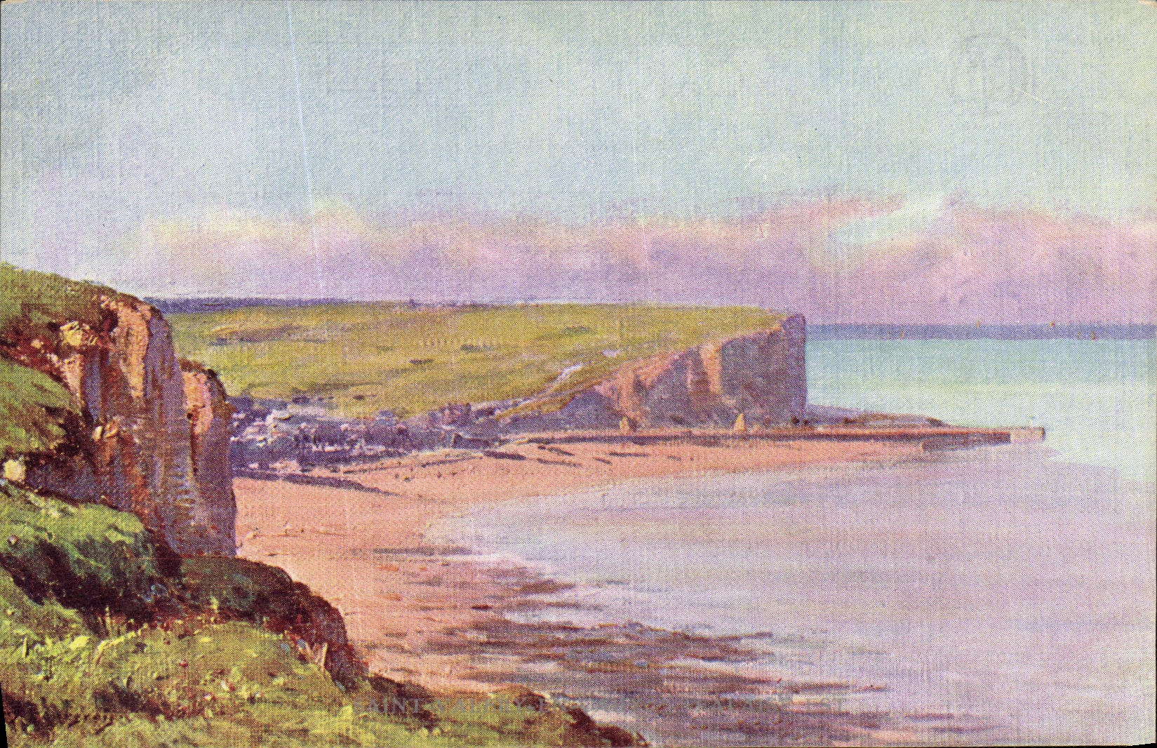 CPA Saint Valery en Caux Falaise Est