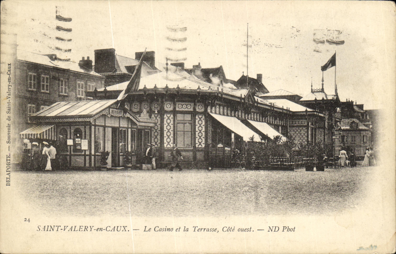 CPA Saint Valery en Caux Le Casino et la Terrasse Cote ouest