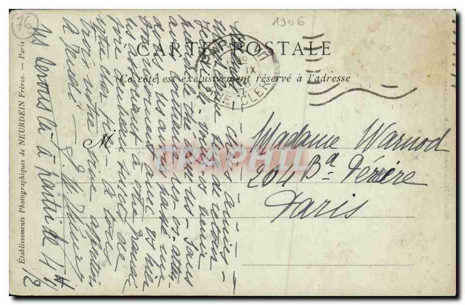 CPA Saint Valery en Caux Le Casino et la Terrasse Cote ouest — Rückseite