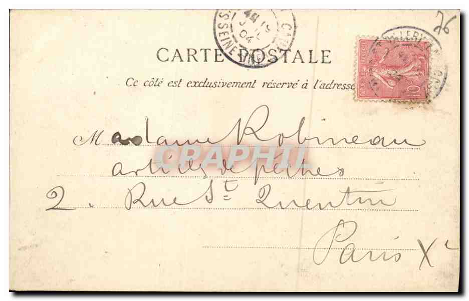 CPA Saint Valery en Caux La Plage et le Casino — Rückseite