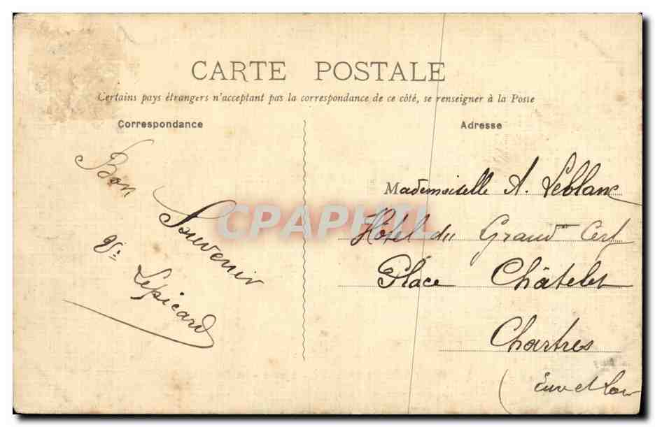 CPA Saint Valery en Caux Casino La Terrasse carte toilee  — Rückseite