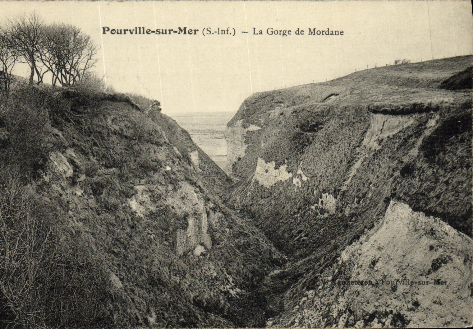 CPA Pourville sur Mer La Gorge de Mordane 