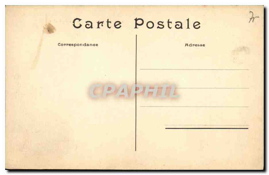 CPA Paris Souvenir de Grande Crue de la Seine Janvier 1910 La Tour Eiffel et le pont de l Alma pris du Cours la Reine  — Rückseite