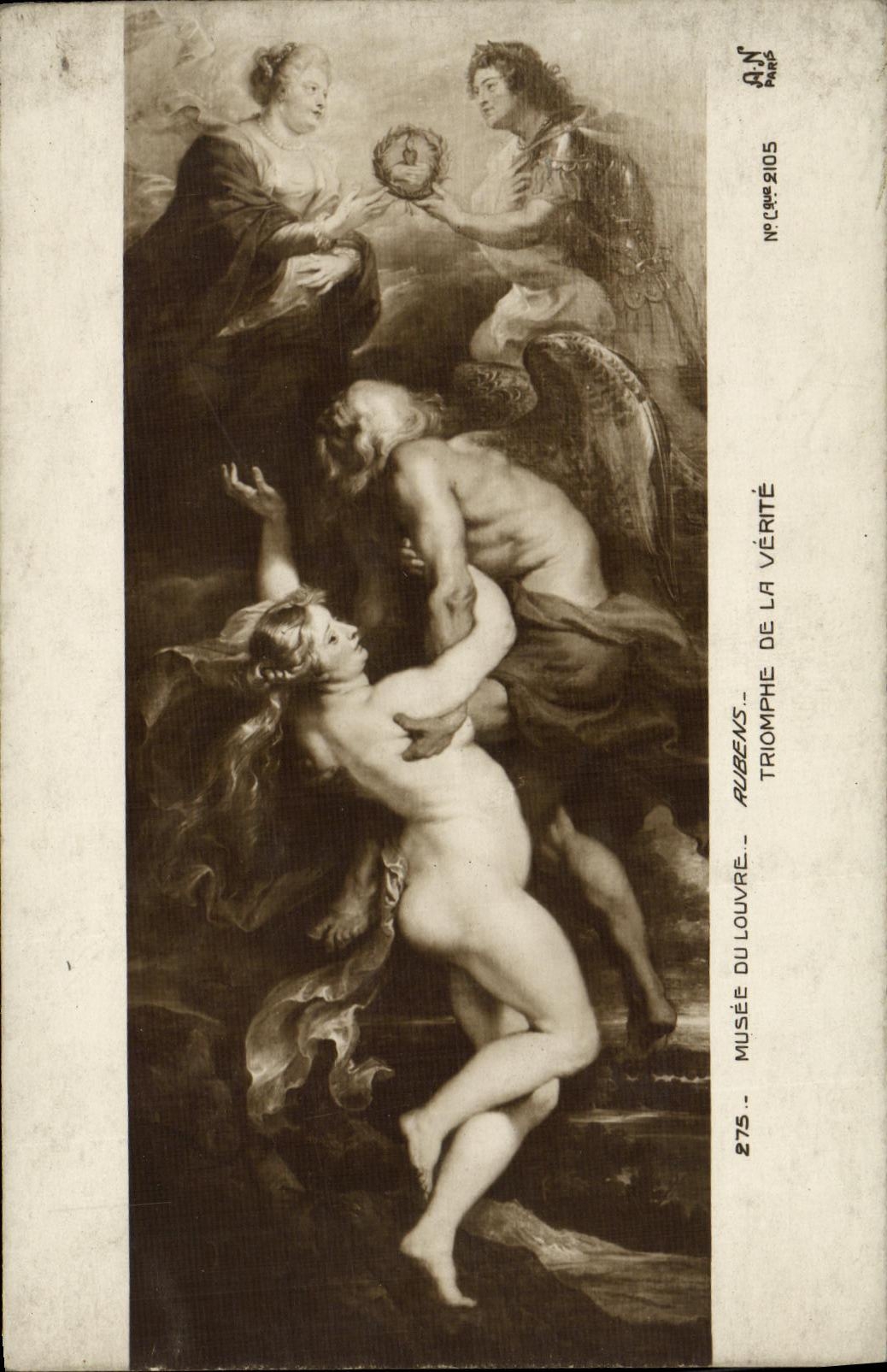 CPA Musee du Louvre Rubens Triomphe de la Verite 