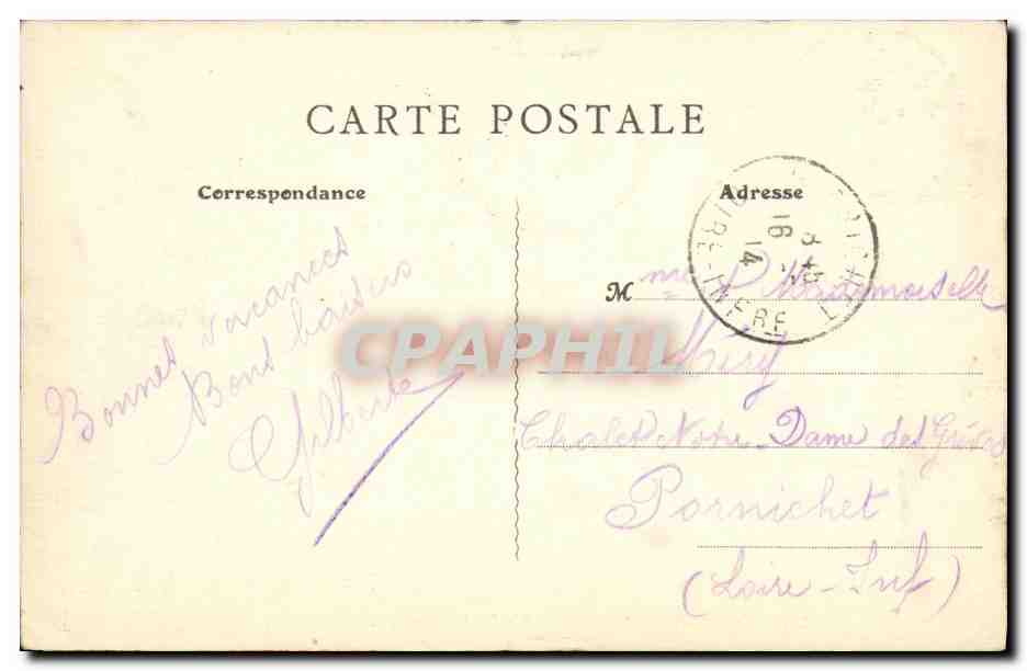 CPA Saint Valery en Caux La Jetee un Jour de Tempete Phare — Rückseite