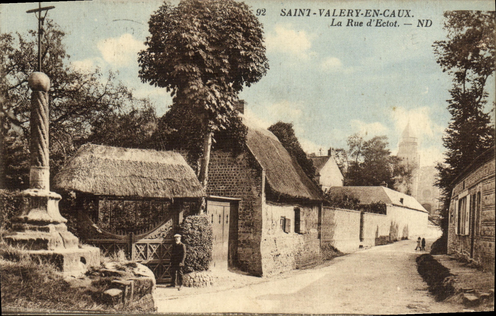 CPA Saint Valery en Caux La Rue d Ectot