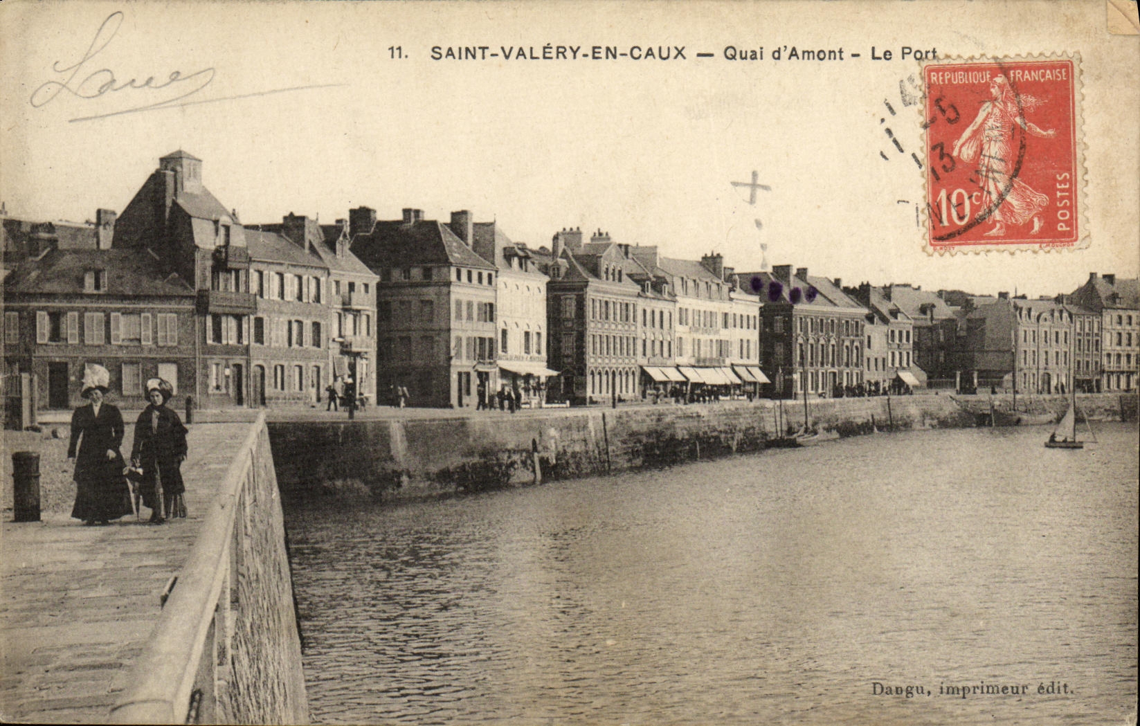 CPA Saint Valery en Caux Quai d Amont Le Port 